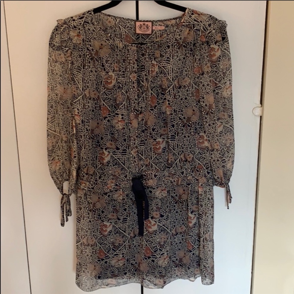 Juicy Couture Silk Mosaic Batik Tunic